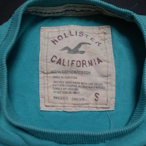 Teal Hollister T-shirt - Picture 6 of 6